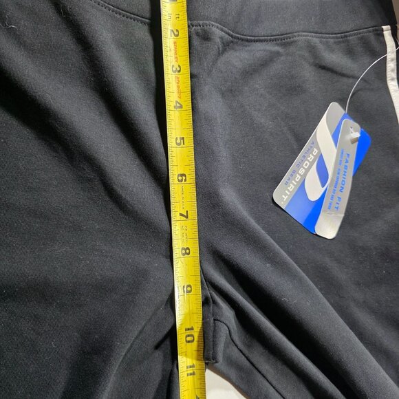 Prospirit Womens Athletic Pants Striped Sides Fashion Fit L Black sweat pants - Picture 7 of 8